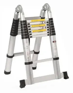 5.6 Double telescopic aluminium ladder