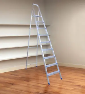 9 Steps household aluminium ladder