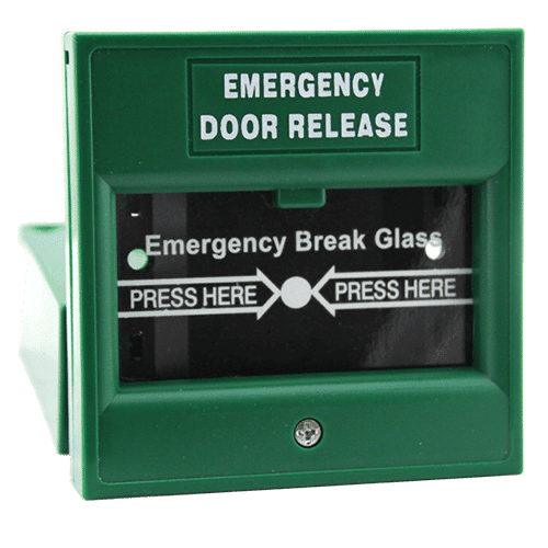 emergency break glass access control door release emergency exit