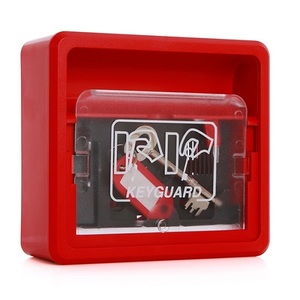 Keyguard Emergency Key Box Red keyguard box for safe key monitoring Status switch N/O and N/C for connection to fire panel
