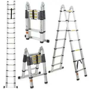 5.0M Double Telescopic Aluminium Ladder