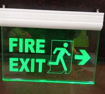 Reflective Fire Exit Sign