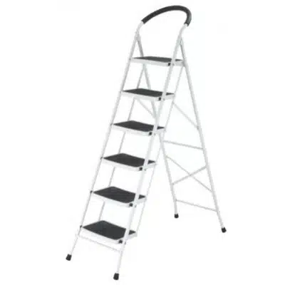 6-step steel ladder