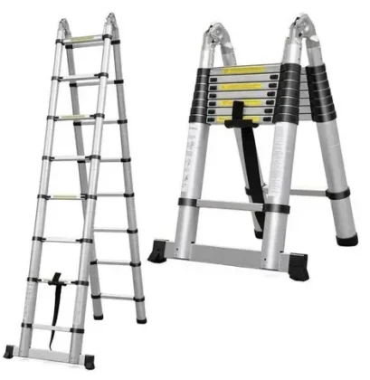 5meters 2.5+2.5M Double Aluminium Telescopic Ladder