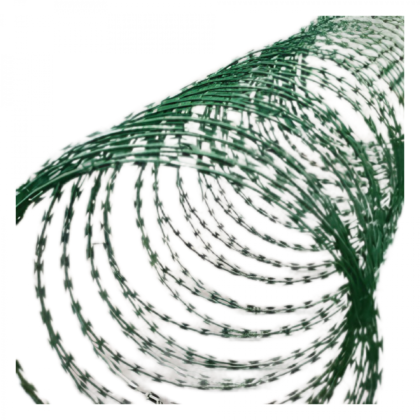 Green razor wire 450mm