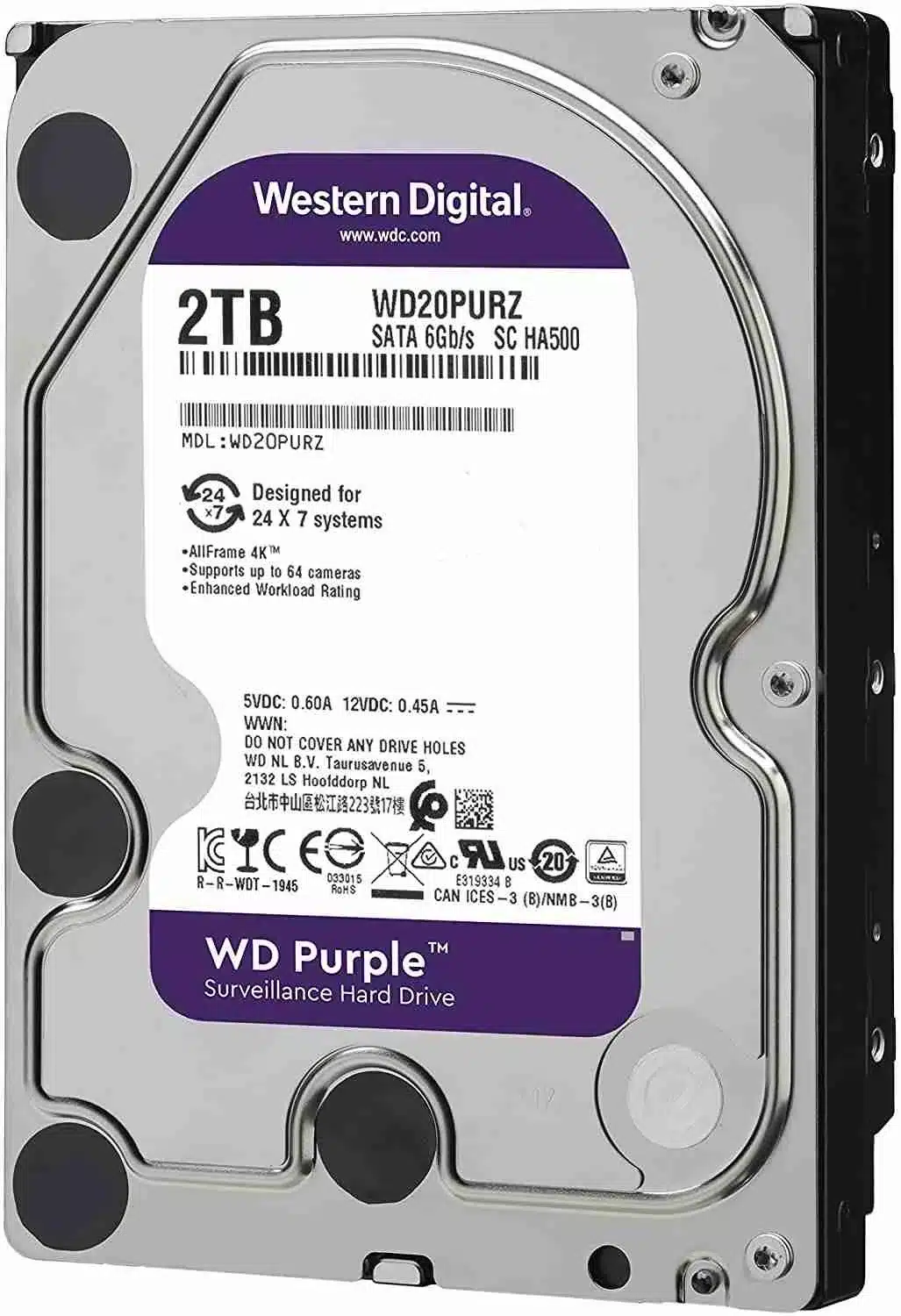 WD Purple 2TB Surveillance Hard Disk Drive - Image 3